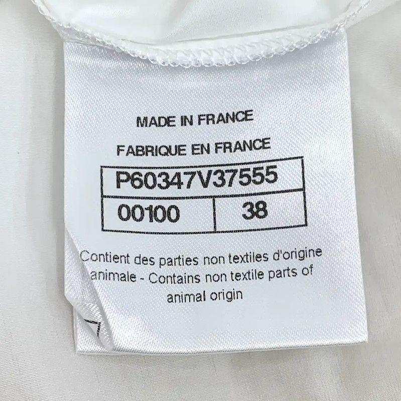 Chanel Chanel White Cotton Sleeveless Shirt 0089 Size S / US 4 / IT 40 - 6 Thumbnail