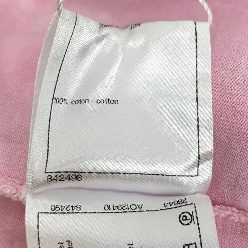 Chanel Chanel Pink Cotton Women's T-Shirt 0089 Size ONE SIZE - 8 Thumbnail