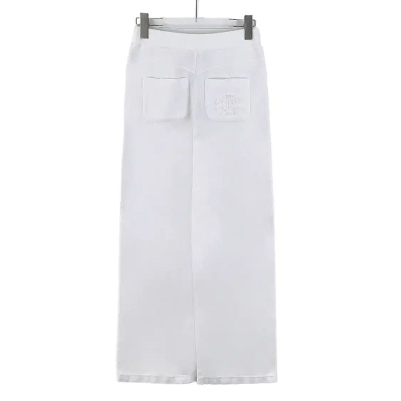Chanel Chanel White Cotton Casual Pants for Women 0089 Size 23" - 2 Thumbnail