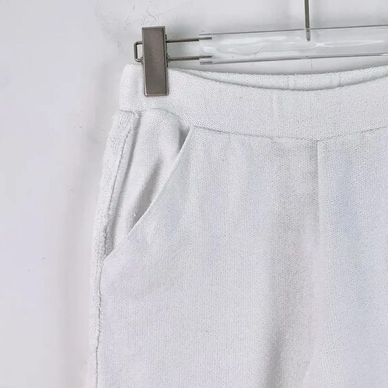 Chanel Chanel White Cotton Casual Pants for Women 0089 Size 23" - 3 Thumbnail