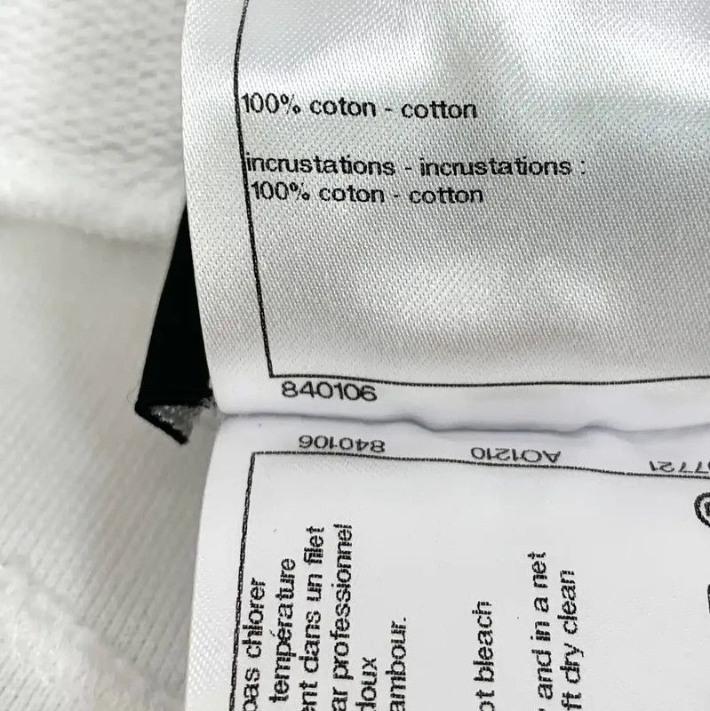 Chanel Chanel White Cotton Casual Pants for Women 0089 Size 23" - 8 Thumbnail