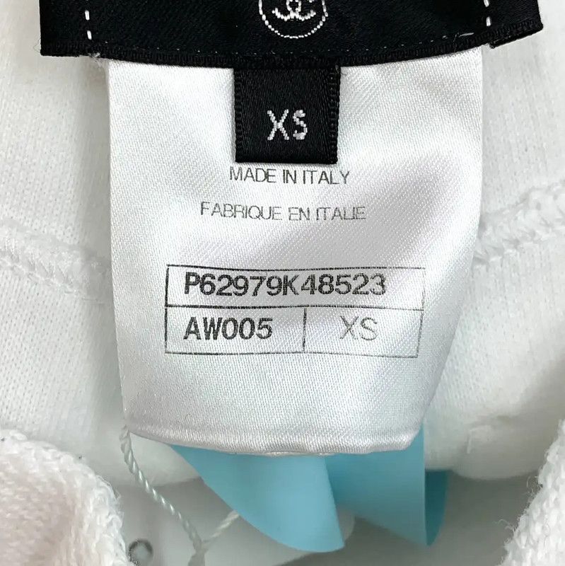 Chanel Chanel White Cotton Casual Pants for Women 0089 Size 23" - 7 Thumbnail