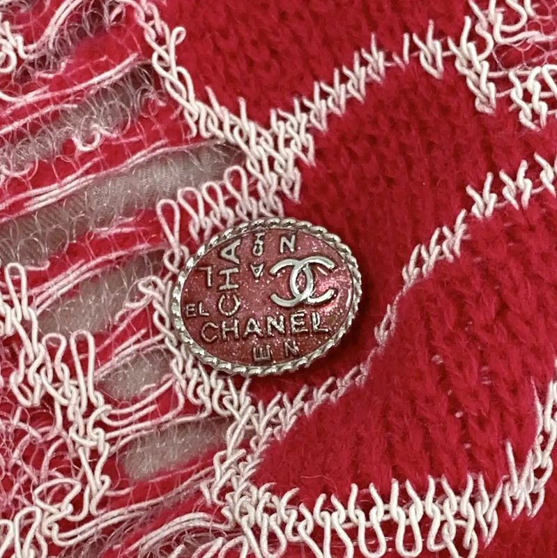 Chanel Chanel Red Wool Casual Pants 0089 Size 22" - 5 Thumbnail