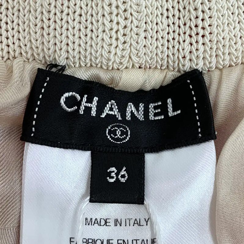 Chanel Chanel Red Wool Casual Pants 0089 Size 22" - 6 Thumbnail