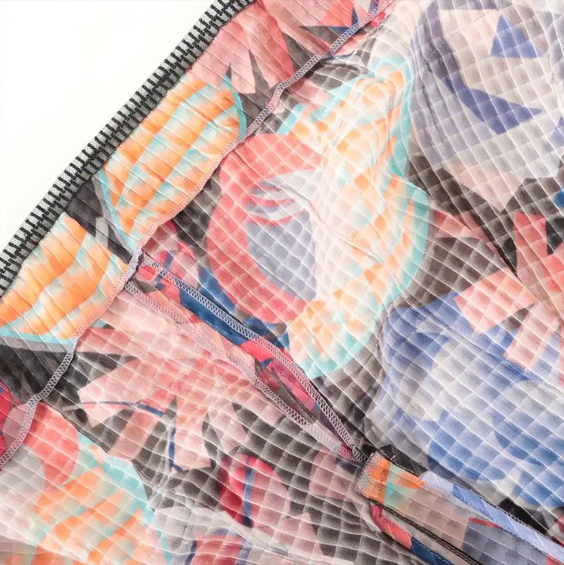 Chanel Chanel Colorful Cotton Blend Midi Skirt 0089 Size 23" - 2 Thumbnail