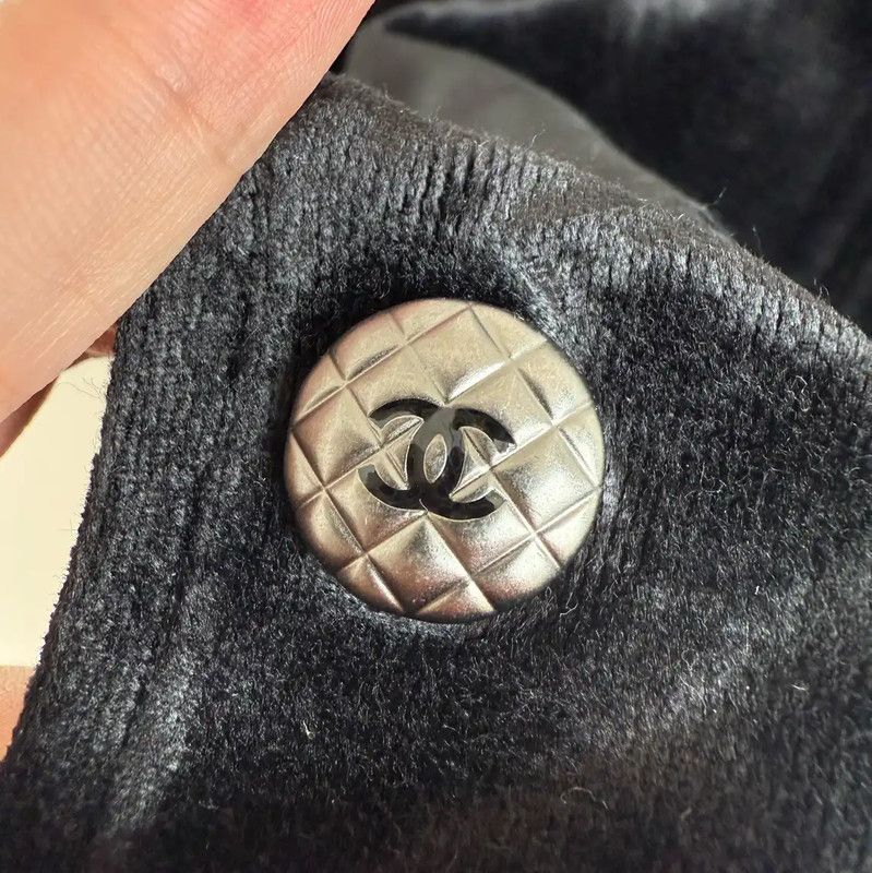 Chanel Chanel Black Spring Autumn Women's Jacket 0089 Size S / US 4 / IT 40 - 3 Thumbnail