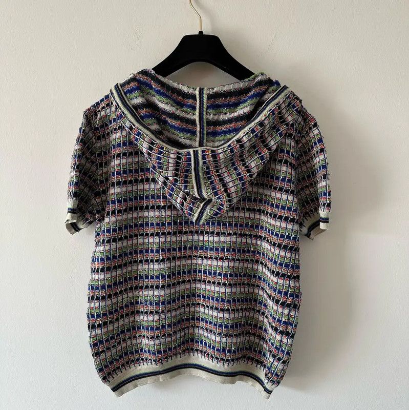 Chanel Chanel Blue Silk Hoodie for Women 0089 Size M / US 6-8 / IT 42-44 - 2 Thumbnail
