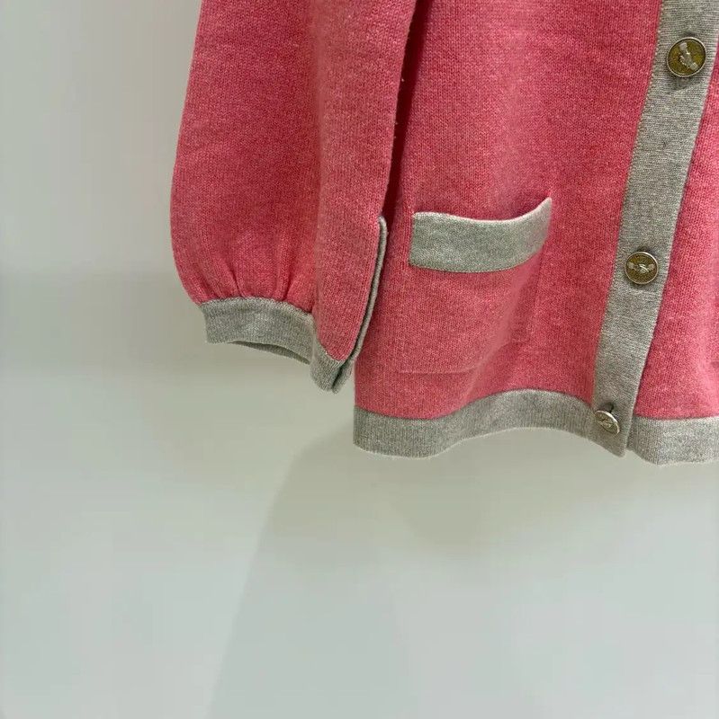 Chanel Chanel Pink Cashmere Long Sleeve Cardigan 0089 Size M / US 6-8 / IT 42-44 - 4 Thumbnail