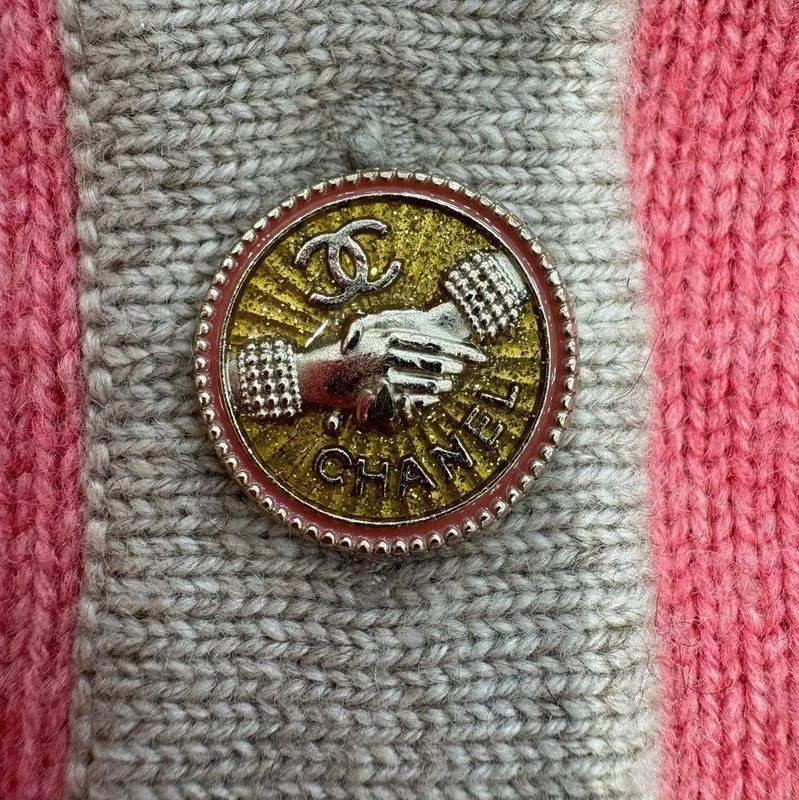 Chanel Chanel Pink Cashmere Long Sleeve Cardigan 0089 Size M / US 6-8 / IT 42-44 - 9 Thumbnail