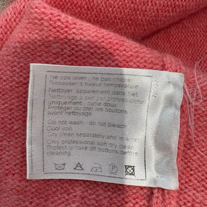 Chanel Chanel Pink Cashmere Long Sleeve Cardigan 0089 Size M / US 6-8 / IT 42-44 - 7 Thumbnail