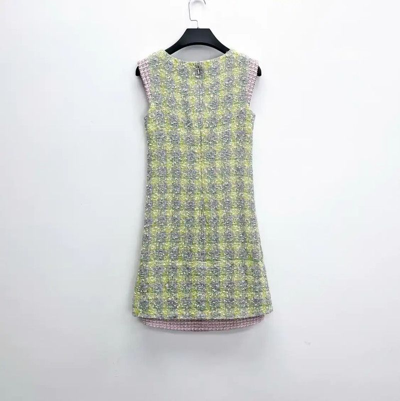 Chanel Chanel Sleeveless Multicolor Tweed Dress for Spring 0089 Size S / US 4 / IT 40 - 2 Thumbnail