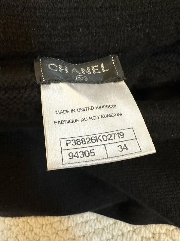 Chanel Chanel Black Wool-Blend Short Dress for Women 0089 Size XS / US 0-2 / IT 36-38 - 6 Thumbnail