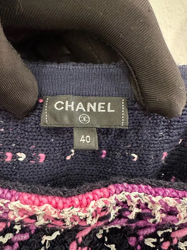 Chanel Chanel Black Cotton Women's T-shirt Size L 0089 Size L / US 10 / IT 46 - 4 Thumbnail