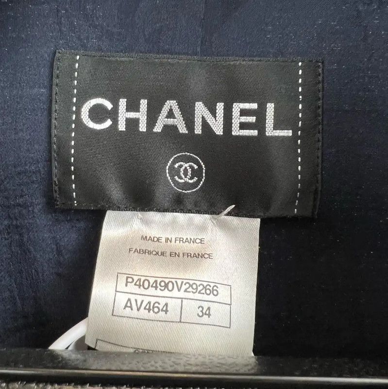 Chanel Chanel Black Ladies' Polyester Jacket 0089 Size XXS / US 00 / IT 34 - 4 Thumbnail