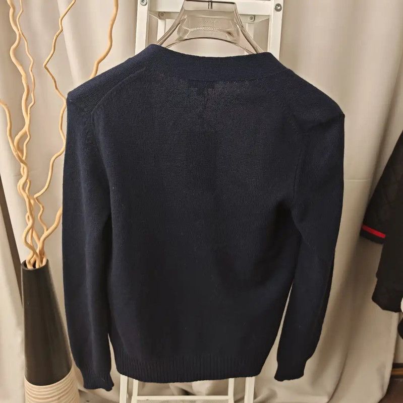 Chanel Chanel Navy Cashmere Women's Cardigan 0089 Size XS / US 0-2 / IT 36-38 - 2 Thumbnail