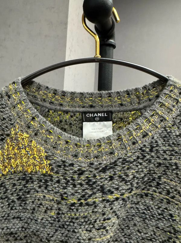 Chanel Chanel Grey Wool Blend Pullover Sweater 0089 Size M / US 6-8 / IT 42-44 - 6 Thumbnail