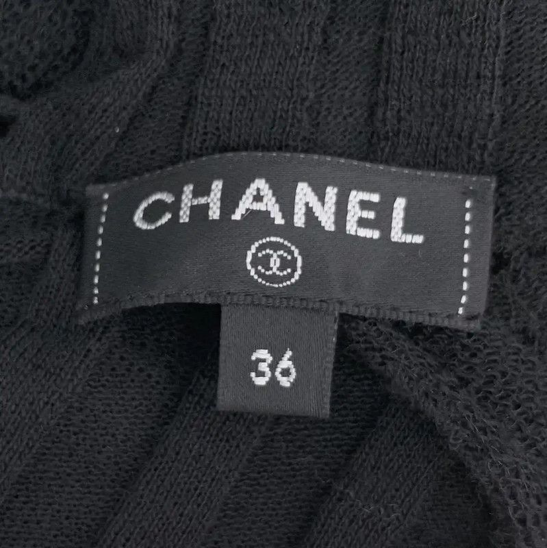 Chanel Chanel Black Wool Long Sleeve Pullover Sweater 0089 Size XS / US 0-2 / IT 36-38 - 5 Thumbnail