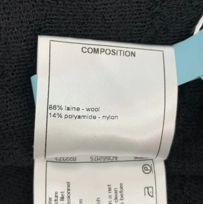 Chanel Chanel Black Wool Long Sleeve Pullover Sweater 0089 Size XS / US 0-2 / IT 36-38 - 7 Thumbnail