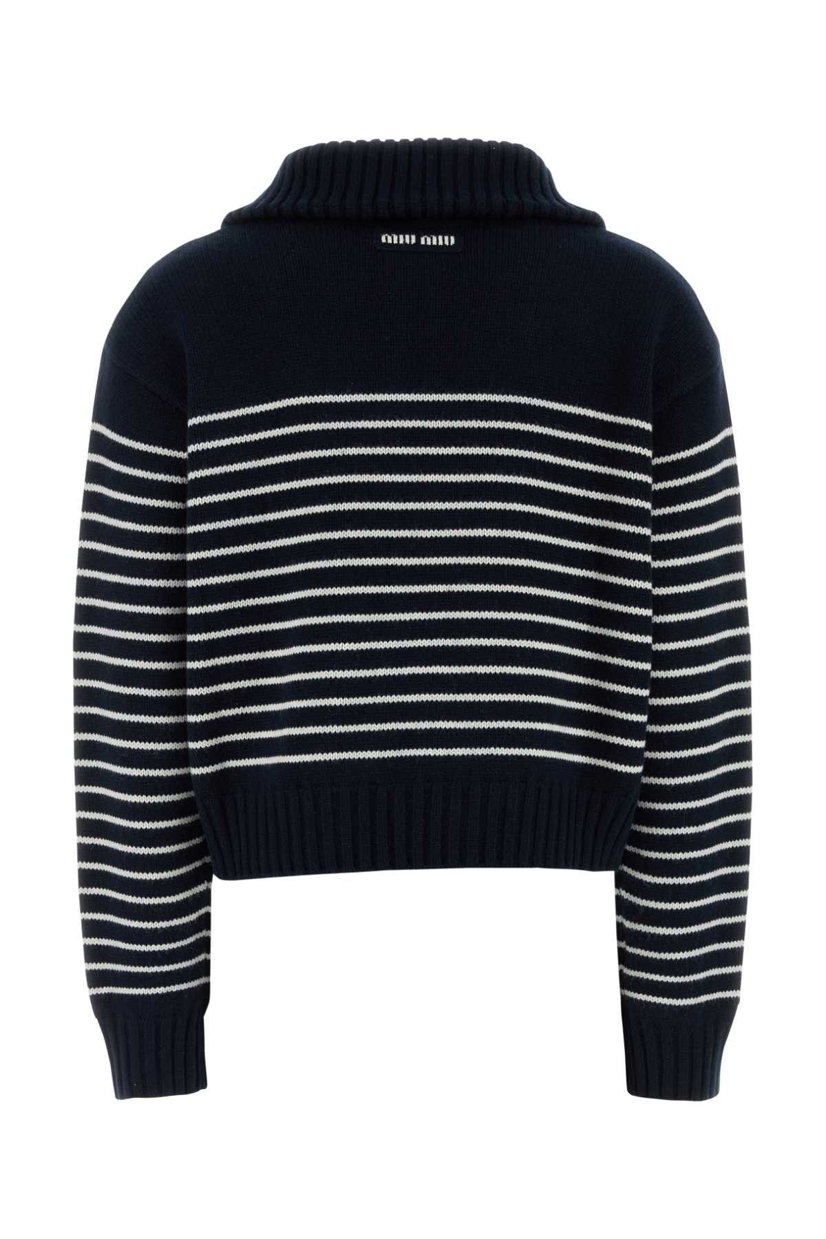 Miu Miu Embroidered Cashmere Sweater Size L / US 10 / IT 46 - 2 Thumbnail