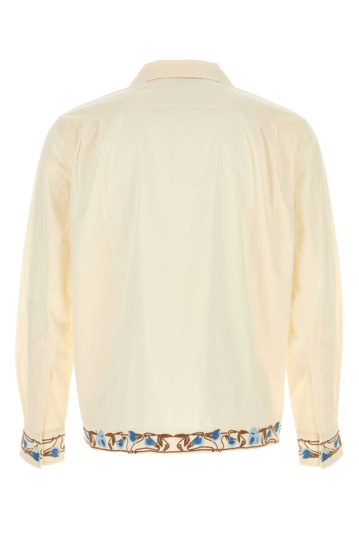 Bode Cream Cotton Nouveau Vine Shirt Size US XXL / EU 58 / 5 - 2 Thumbnail