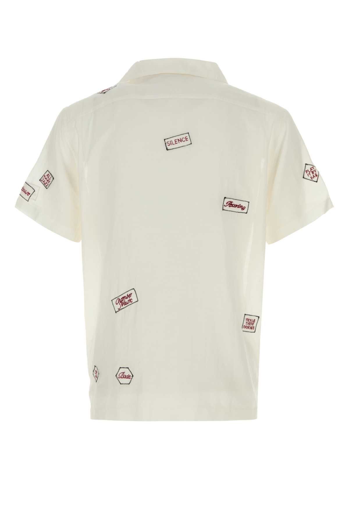 Bode White Cotton Blend On Air Shirt Size US XL / EU 56 / 4 - 2 Thumbnail