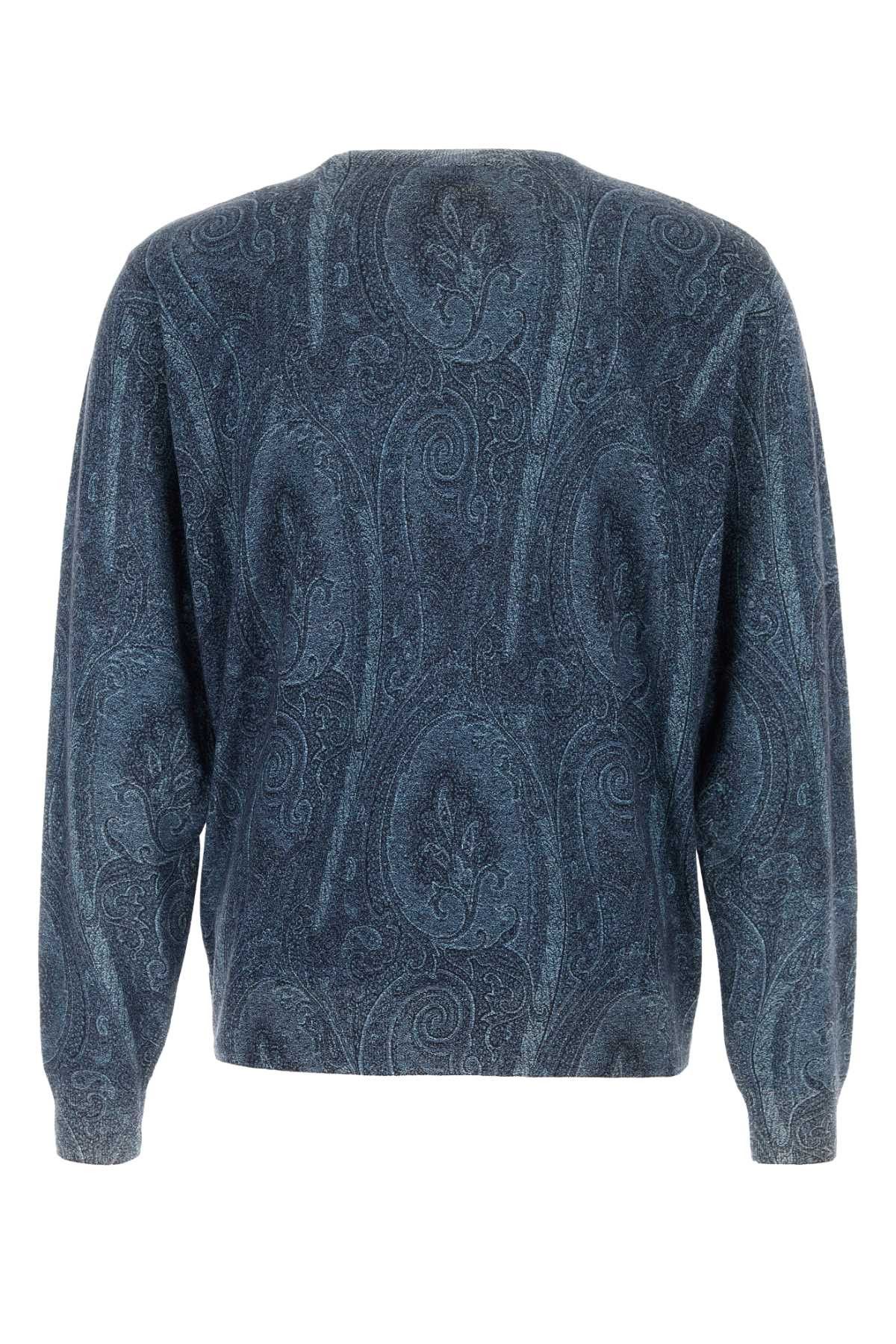 Etro Embroidered Silk Blend Sweater Size US L / EU 52-54 / 3 - 2 Thumbnail