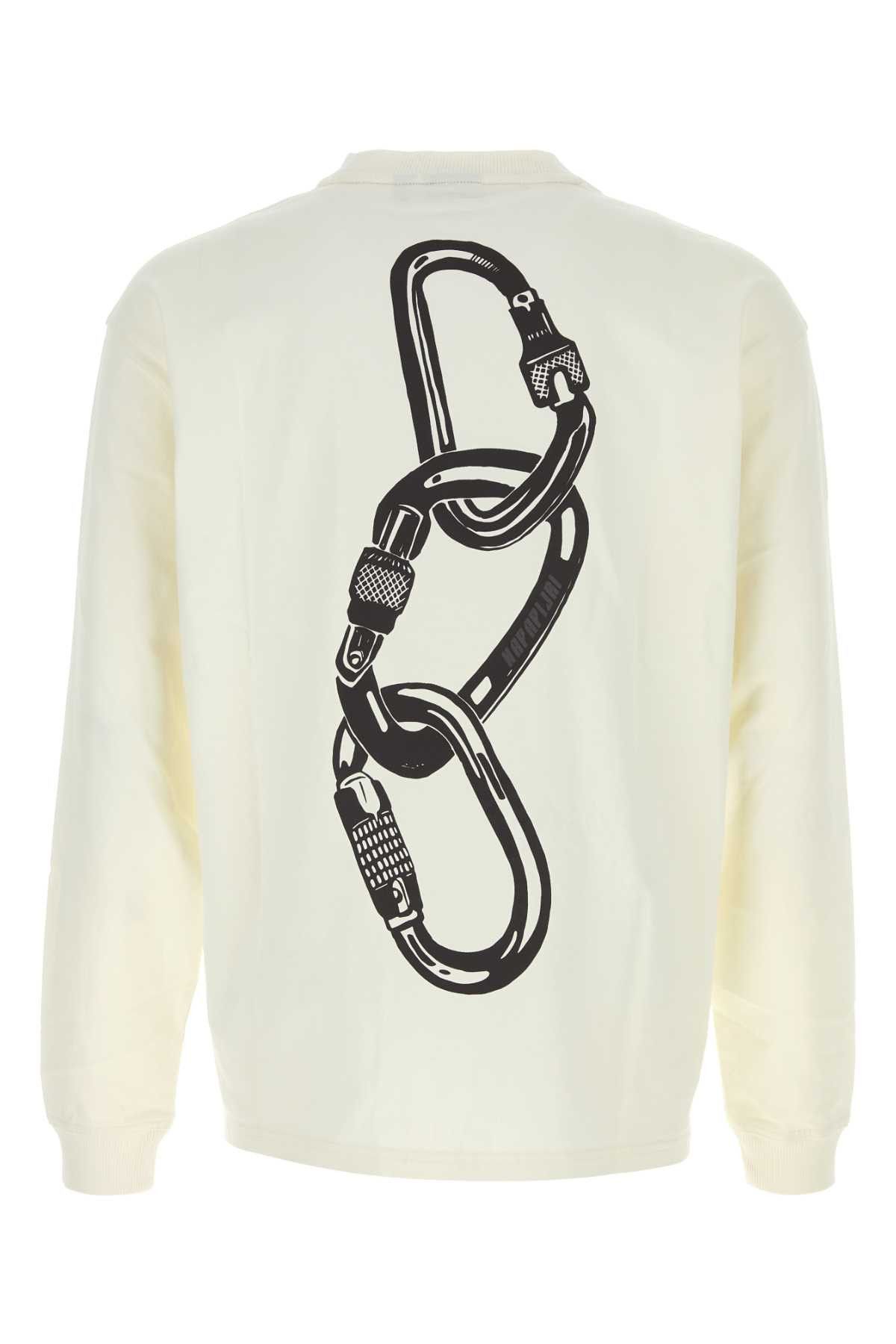 Napapijri White Cotton T-Shirt Size US S / EU 44-46 / 1 - 2 Thumbnail
