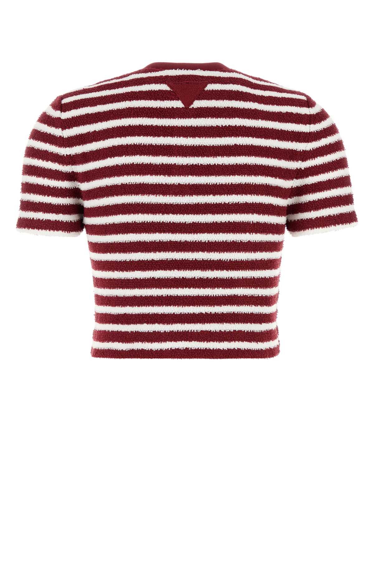 Prada Embroidered Terry Fabric Polo Shirt Size XS / US 0-2 / IT 36-38 - 2 Thumbnail