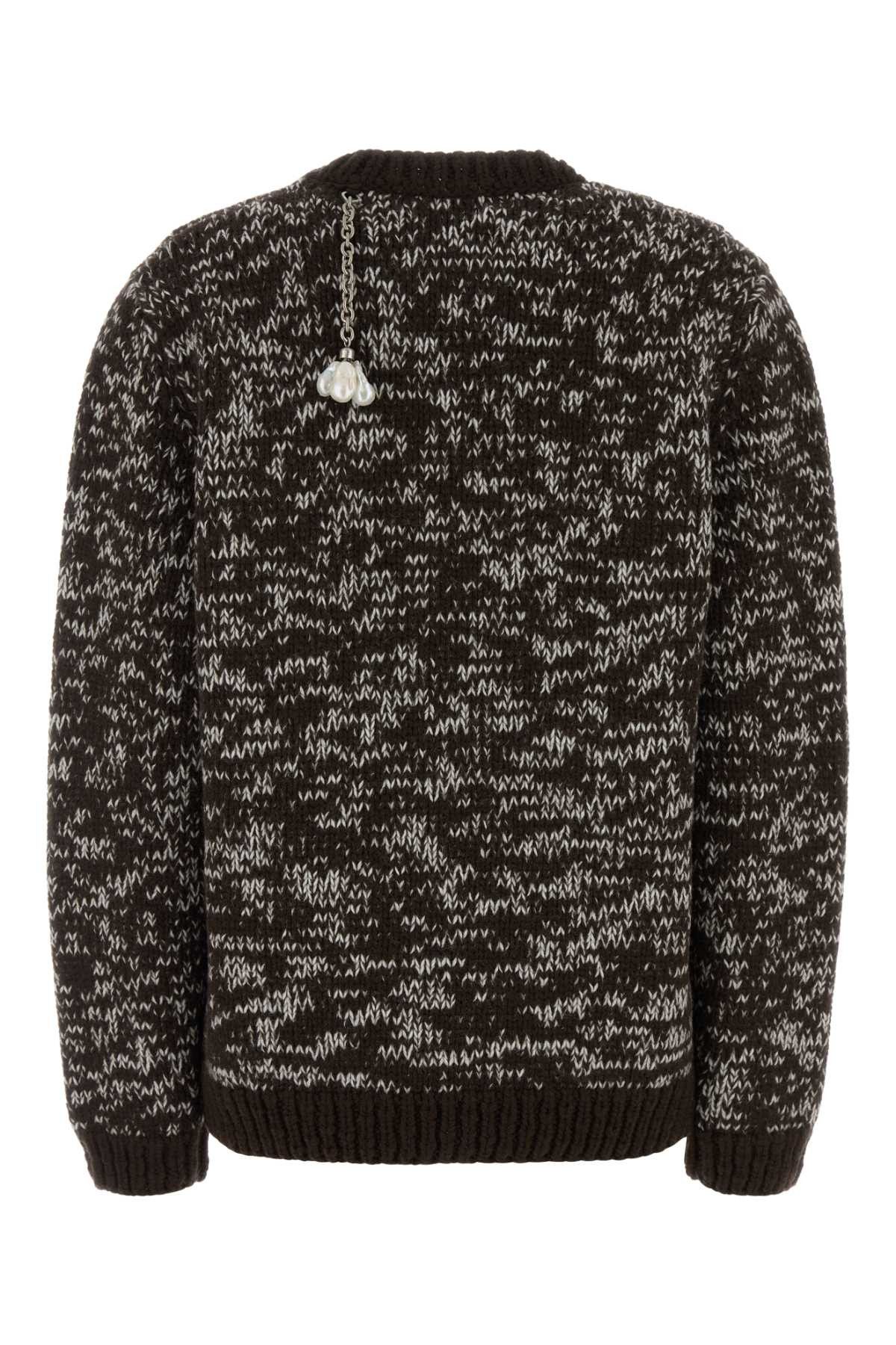 Prada Two-Tone Wool Oversize Sweater Size M / US 6-8 / IT 42-44 - 2 Thumbnail