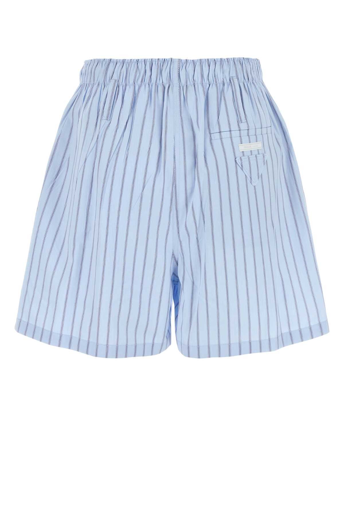 Prada Embroidered Poplin Shorts Size 27" / US 4 / IT 40 - 2 Thumbnail