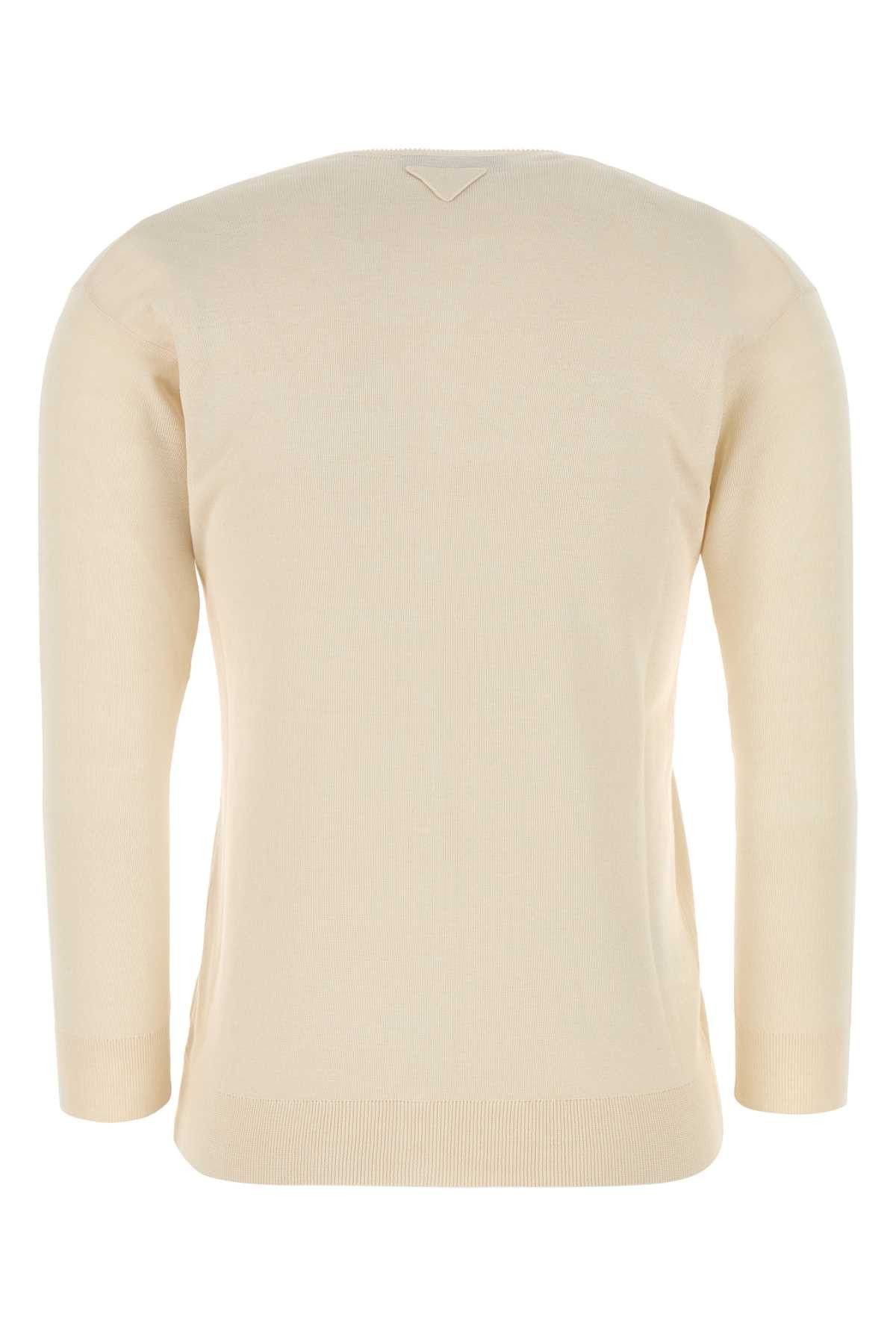 Prada Sand Silk Blend Cardigan Size M / US 6-8 / IT 42-44 - 2 Thumbnail