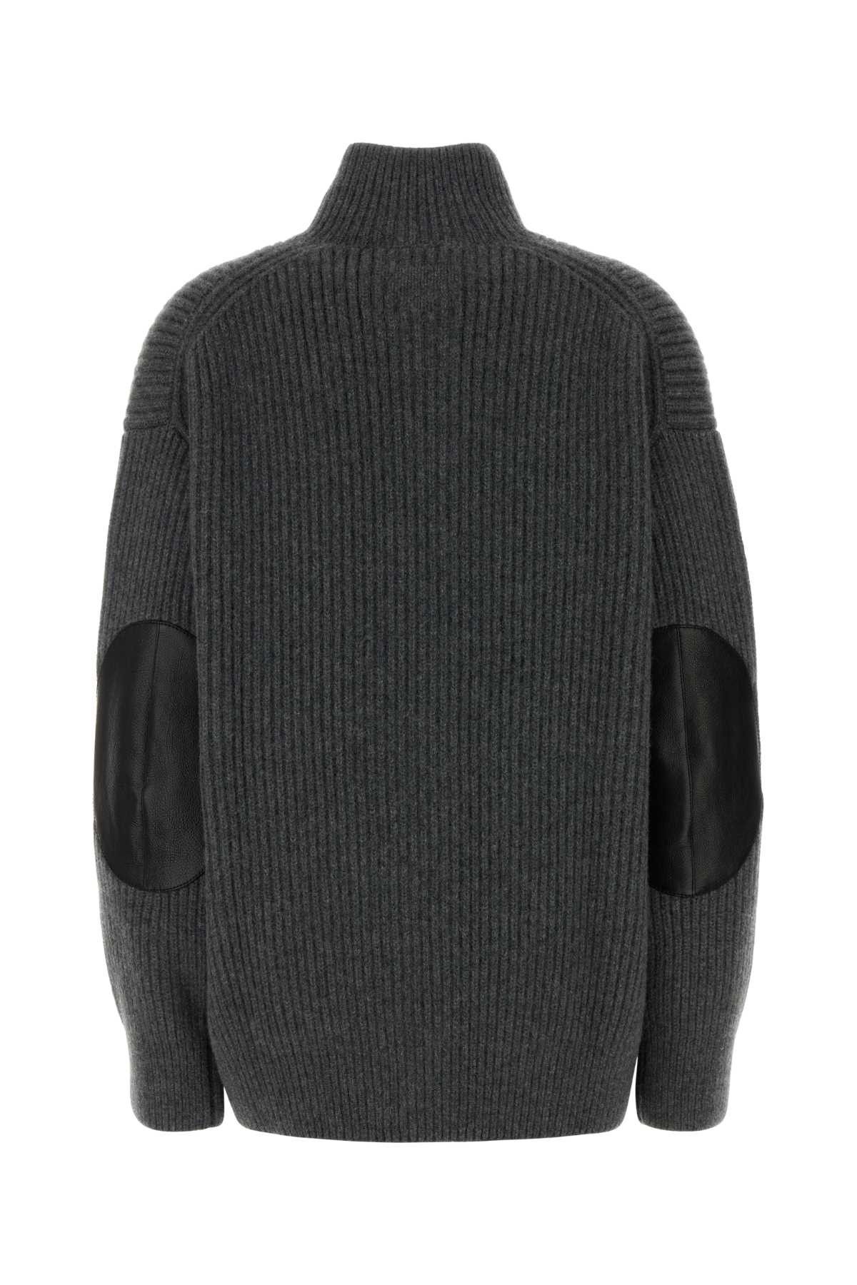 Prada Dark Grey Cashmere Oversize Cardigan Size S / US 4 / IT 40 - 2 Thumbnail