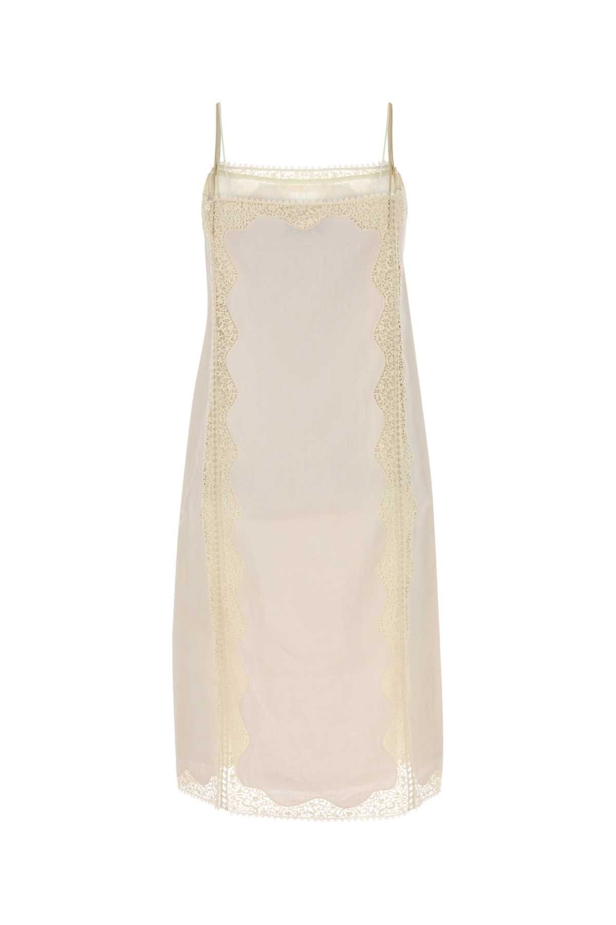Prada Ivory Linen Dress Size S / US 4 / IT 40 - 2 Thumbnail