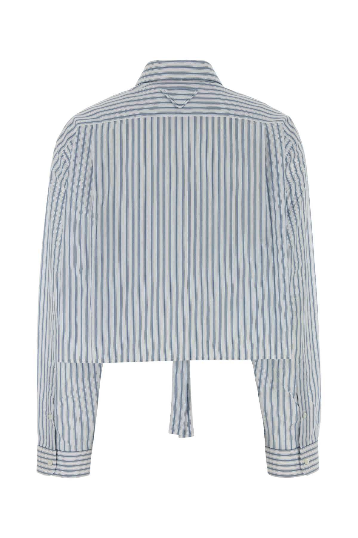 Prada Embroidered Poplin Shirt Size S / US 4 / IT 40 - 2 Thumbnail