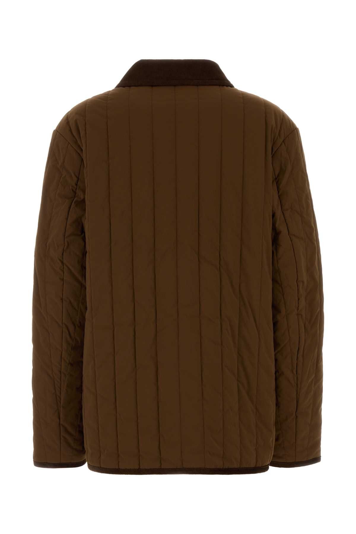 A.P.C. Brown Stretch Nylon Leone Jacket Size M / US 6-8 / IT 42-44 - 2 Thumbnail