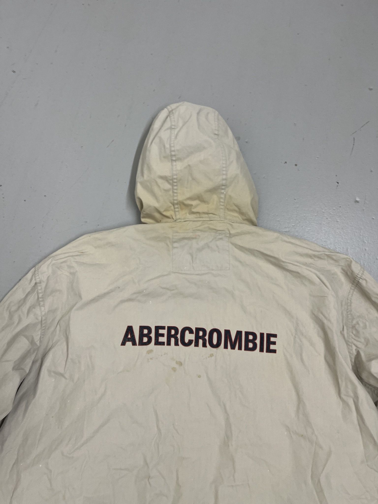 Vintage Vintage Y2K 2000s Abercrombie and Fitch Distressed Hooded Jacket Size XL Size US XL / EU 56 / 4 - 6 Thumbnail