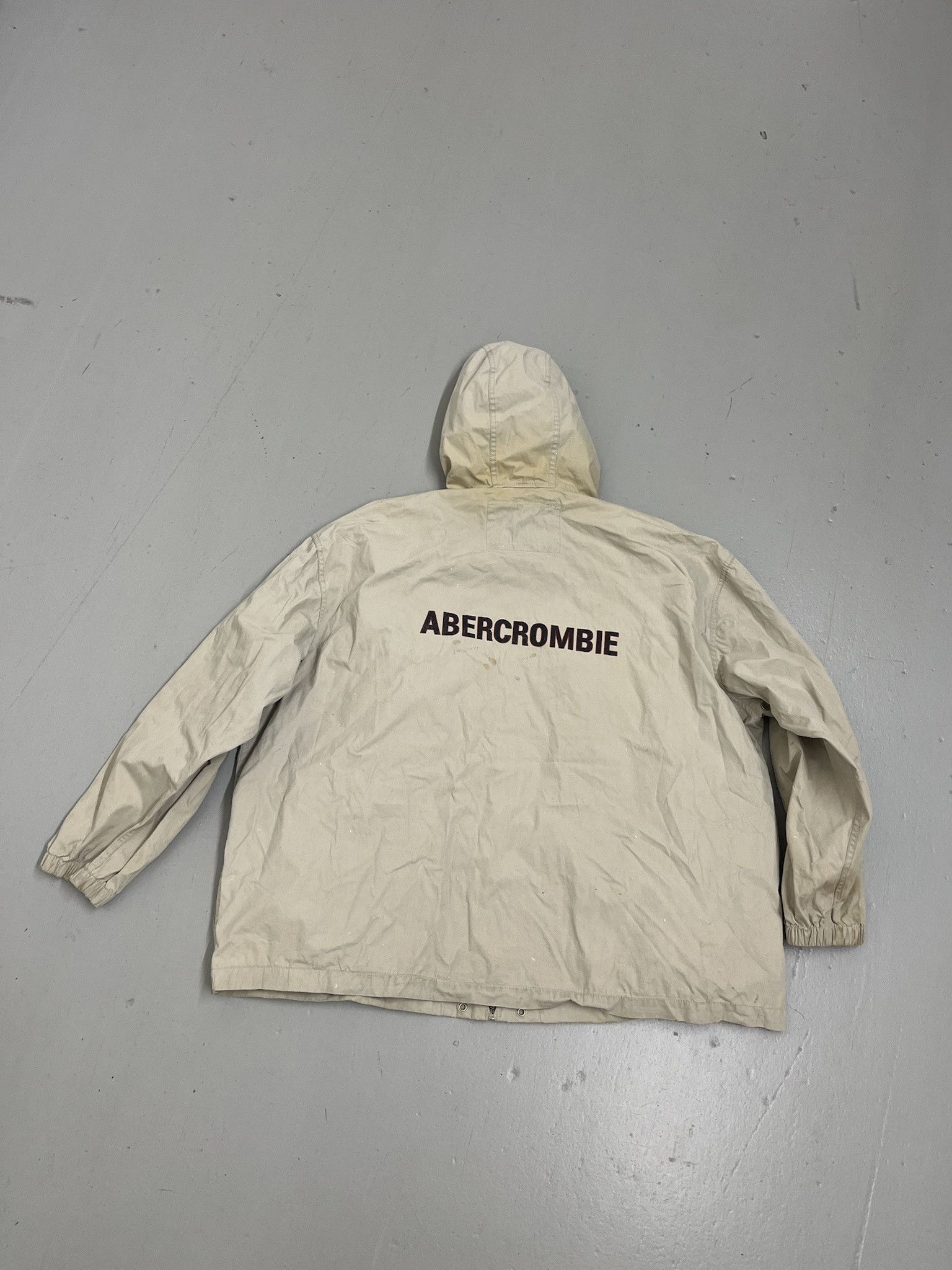 Vintage Vintage Y2K 2000s Abercrombie and Fitch Distressed Hooded Jacket Size XL Size US XL / EU 56 / 4 - 5 Thumbnail