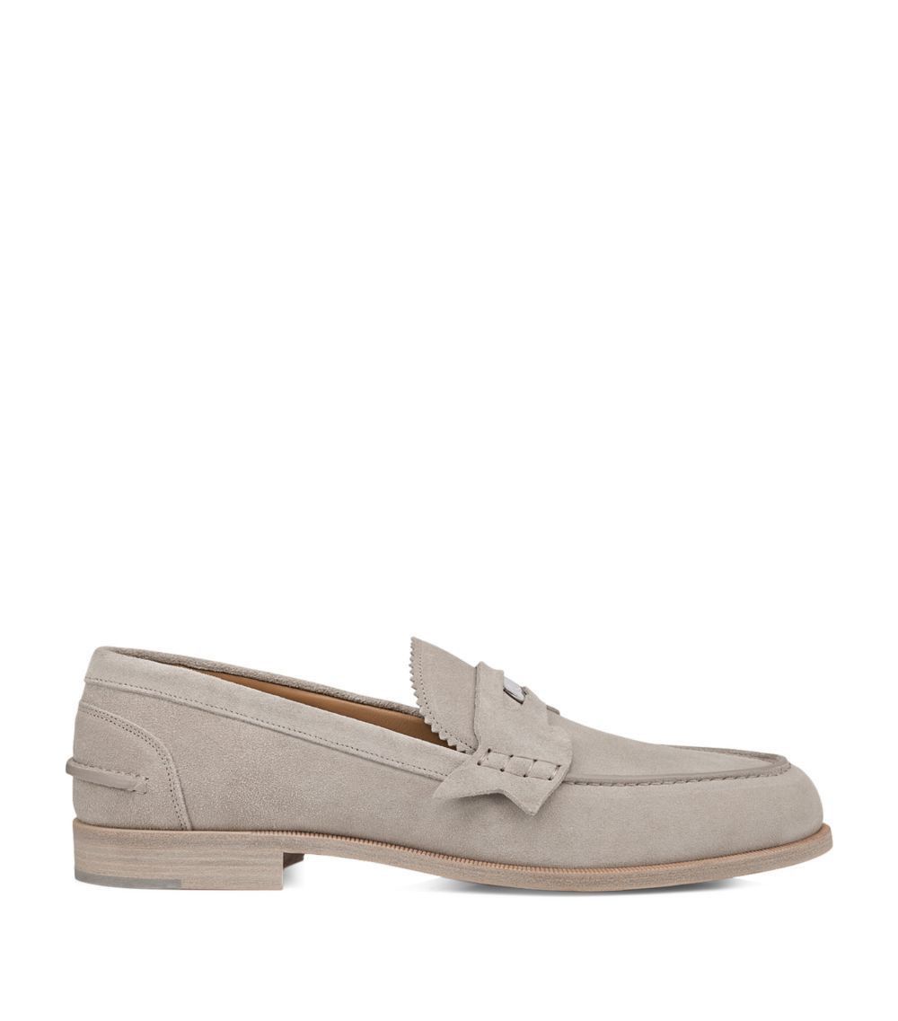 Christian Louboutin penny flat suede grey Size US 9.5 / EU 42-43 - 2 Thumbnail