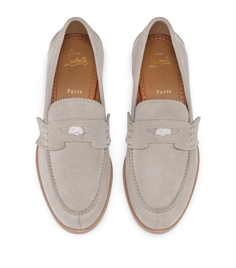 Christian Louboutin penny flat suede grey Size US 11 / EU 44 - 3 Thumbnail