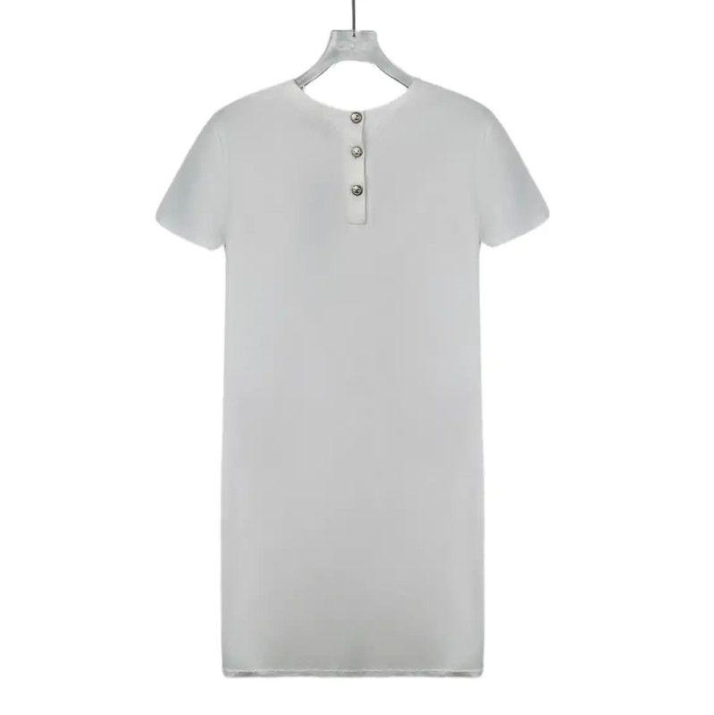 Chanel Chanel White Cotton Dress for Women 0089 Size S / US 4 / IT 40 - 2 Thumbnail
