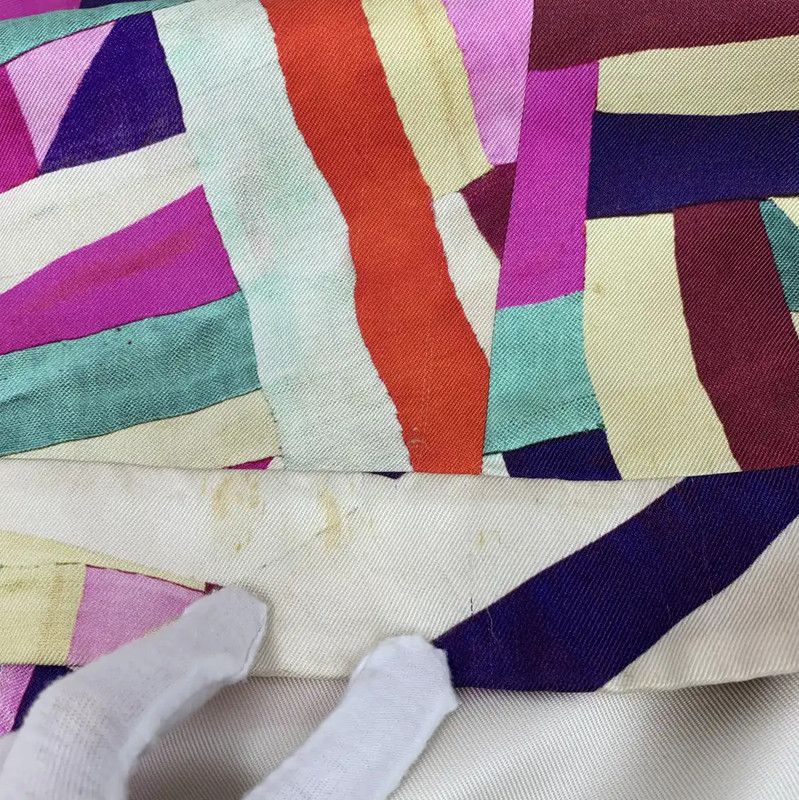 Chanel Chanel Colorful Silk Midi Skirt 0089 Size 23" - 10 Thumbnail