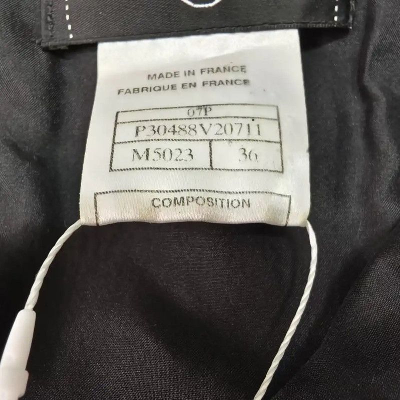 Chanel Chanel Short Sleeve Black Dress 0089 Size S / US 4 / IT 40 - 4 Thumbnail