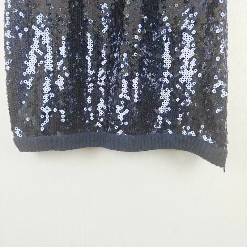 Chanel Chanel Navy Cotton Blend T-Shirt 0089 Size L / US 10 / IT 46 - 7 Thumbnail
