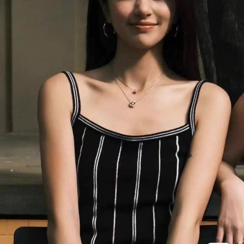 Chanel Chanel Black Striped Wool Short Sleeve Top 0089 Size S / US 4 / IT 40 - 2 Thumbnail