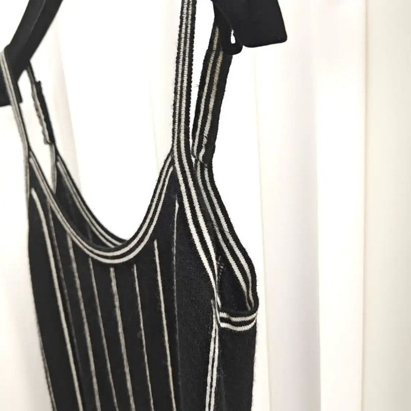 Chanel Chanel Black Striped Wool Short Sleeve Top 0089 Size S / US 4 / IT 40 - 7 Thumbnail