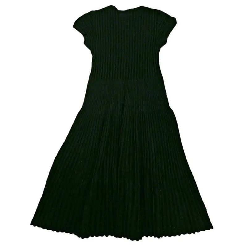Chanel Chanel Black Wool Blend Midi Dress for Women 0089 Size XS / US 0-2 / IT 36-38 - 2 Thumbnail
