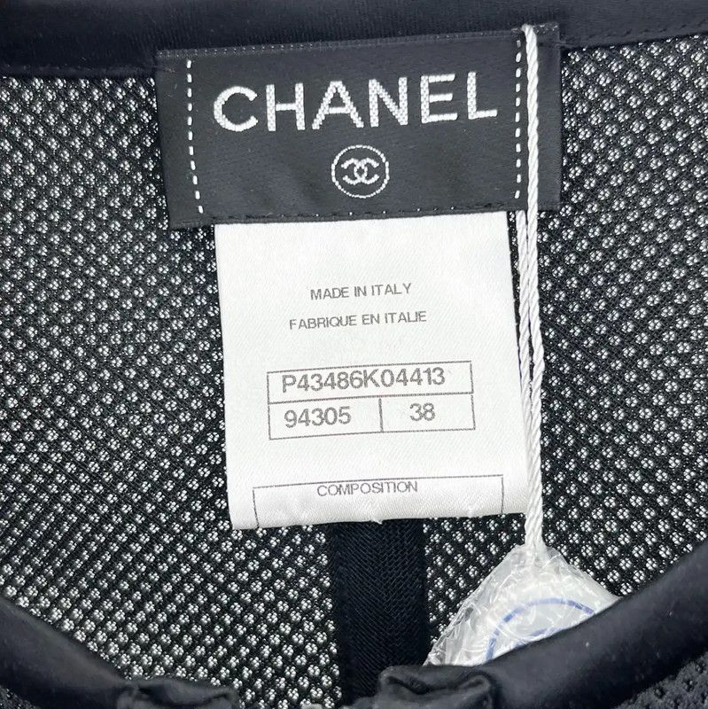 Chanel Chanel Women’s Black Cotton Jacket 0089 Size ONE SIZE - 3 Thumbnail