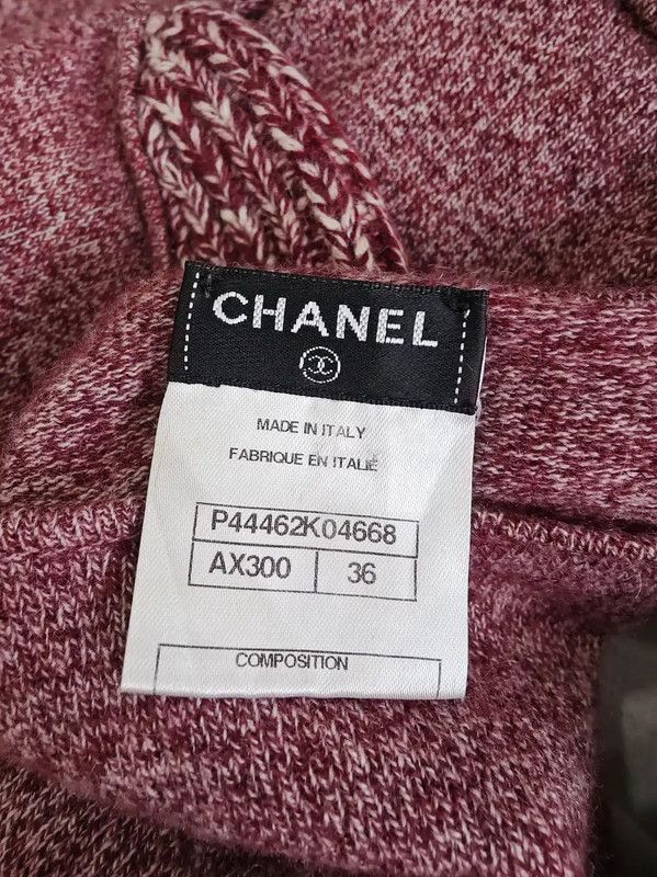 Chanel Chanel Red Cashmere Dress for Autumn 0089 Size S / US 4 / IT 40 - 5 Thumbnail