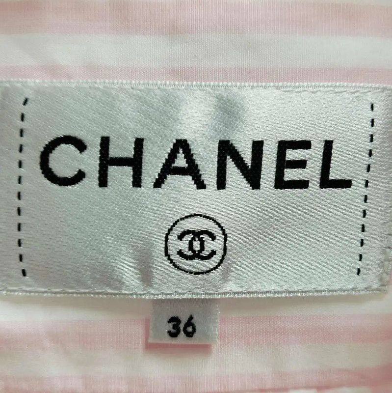 Chanel Chanel Pink Cotton Long Sleeve Shirt 0089 Size M / US 6-8 / IT 42-44 - 4 Thumbnail
