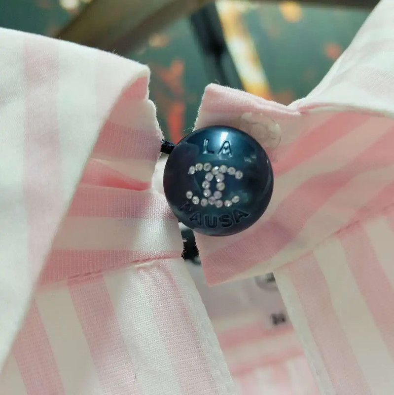 Chanel Chanel Pink Cotton Long Sleeve Shirt 0089 Size M / US 6-8 / IT 42-44 - 3 Thumbnail
